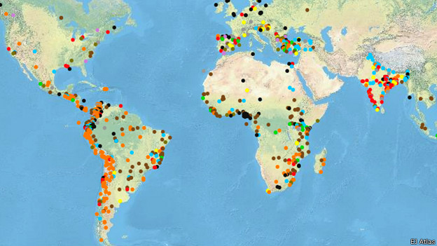 mapa de recursos naturales