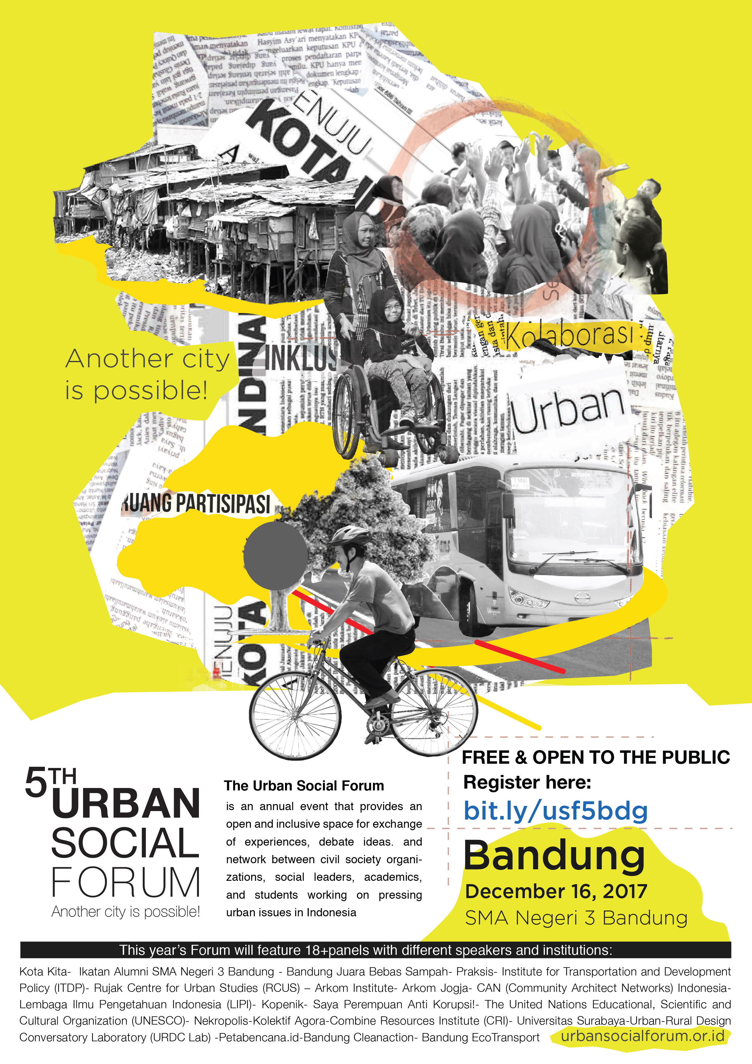Open Invitation to Urban Social Forum 5 in Bandung