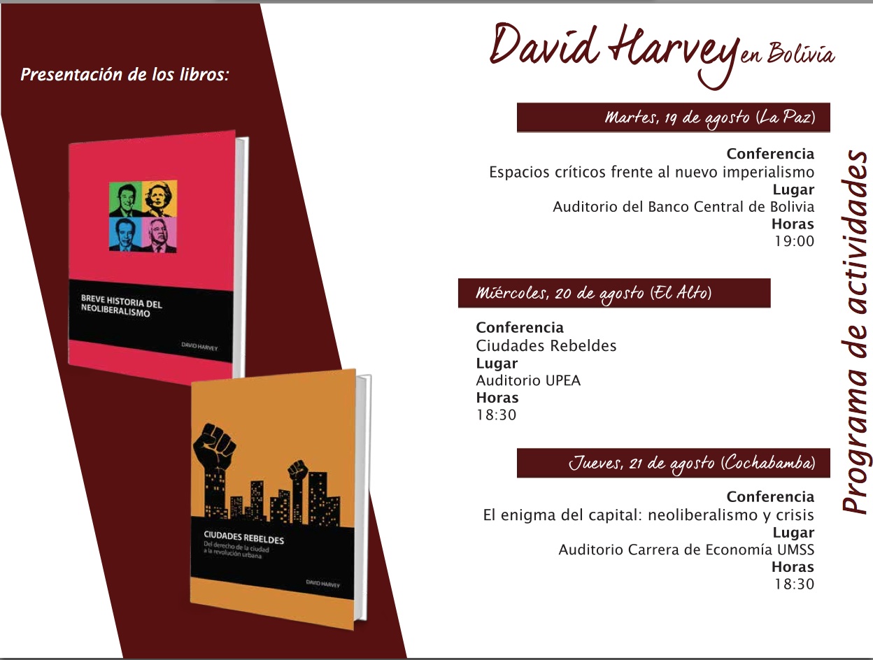 Conferencias David Harvey En Bolivia