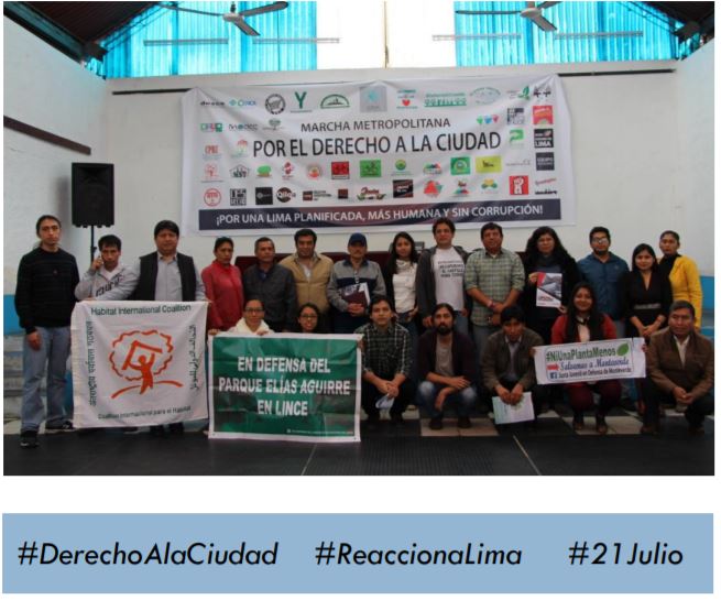 Lima. Marcha Metropolitana por el Derecho a la Ciudad