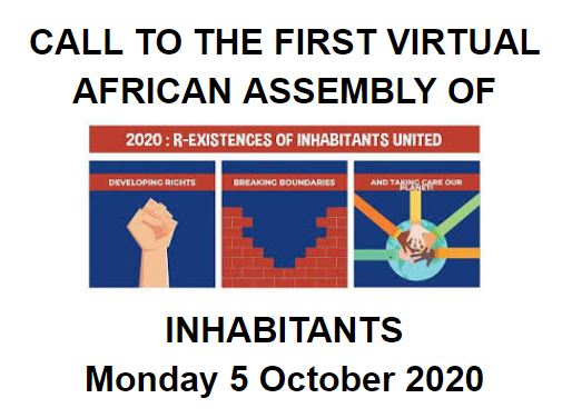 Appel à la première assemblée virtuelle africaine des habitants