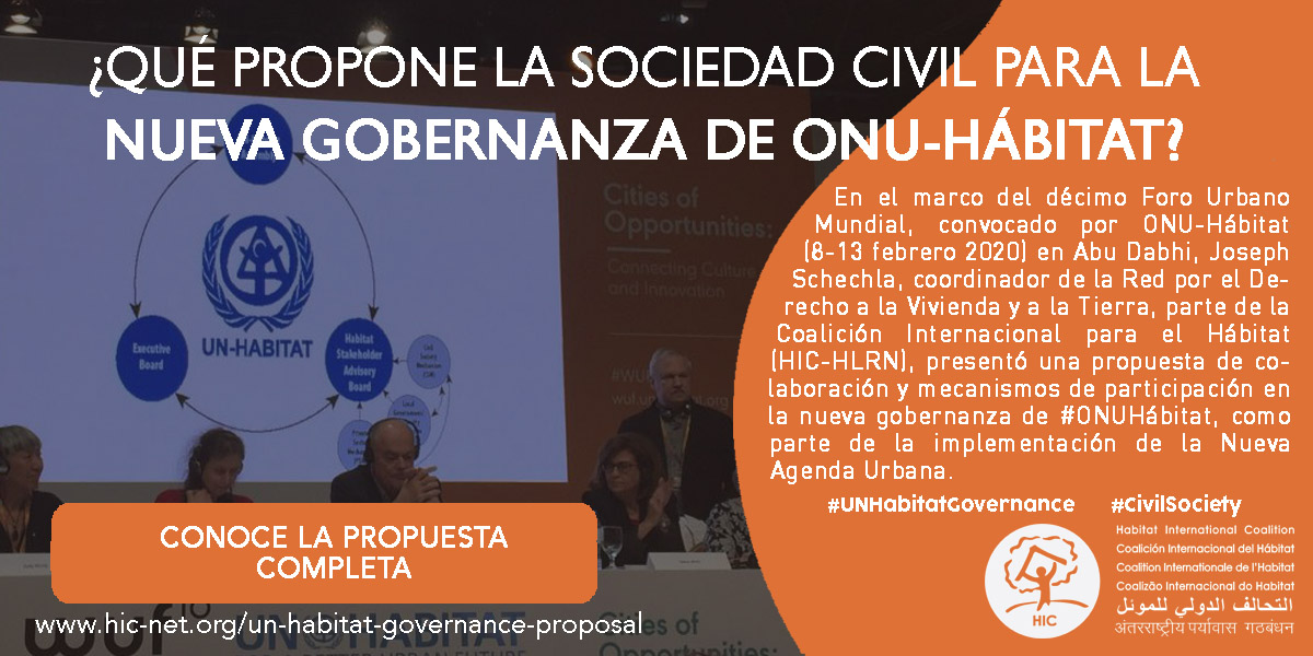 Estructuras de gobernanza de ONU Hábitat: propuesta para una mayor participación de las partes interesadas