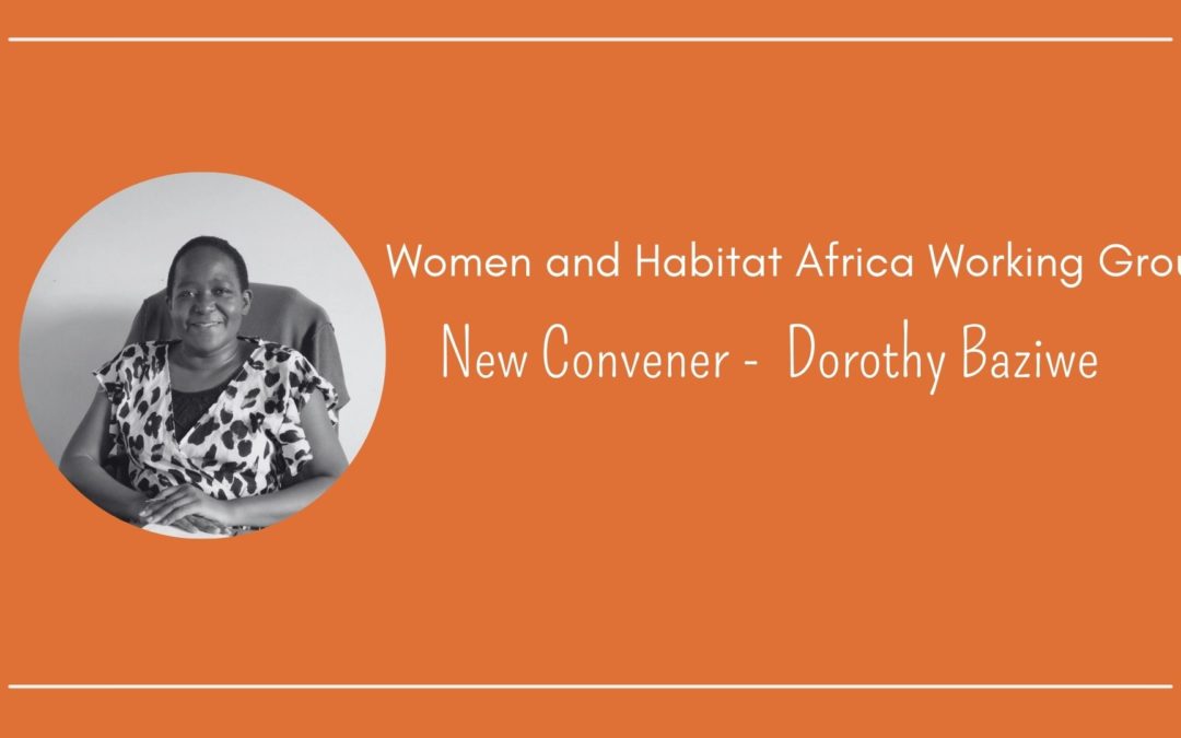 El Grupo de Trabajo Mujer y Hábitat de HIC África nombra nueva Coordinadora