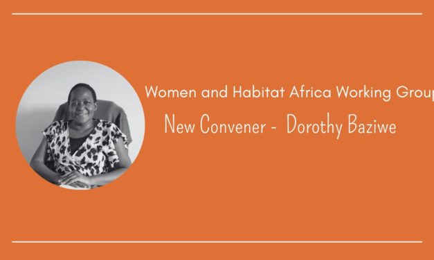 HIC Women and Habitat Africa Working Group (WHAWG) appoints new Convener