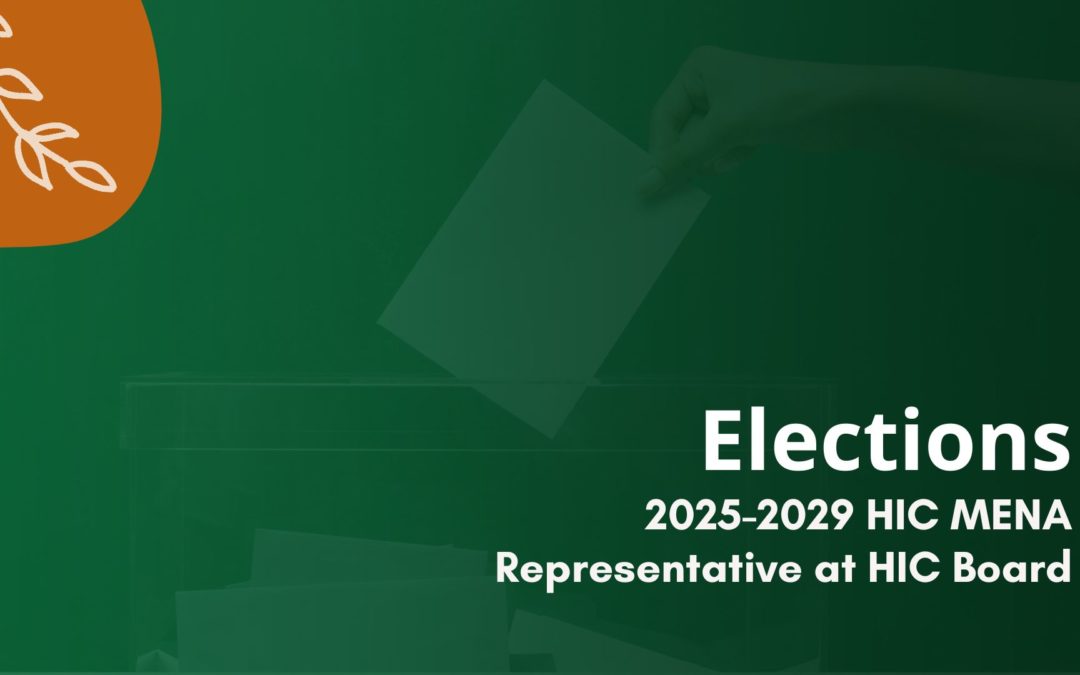 Call for Nominations: HIC-MENA Representative Election (2025-2029)